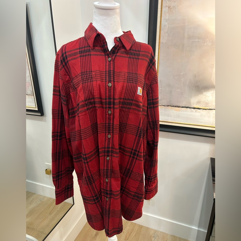 Carhartt Red Plaid Women's Tunic
